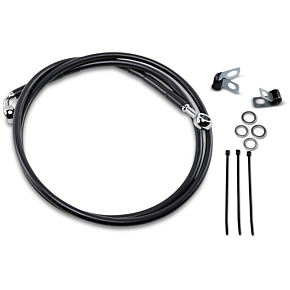 Brake Line - Front - Black - +8" 1741-2584