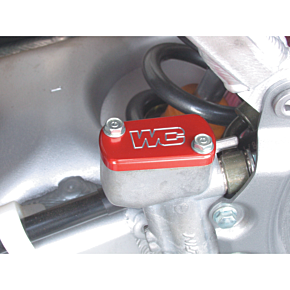 Rear Billet Brake Cover - Red - Kawasaki/Suzuki 21-605