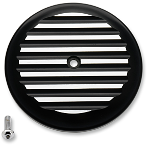 Joker Machine Finned Air Cleaner Cover - Black/Silver 02-220-2