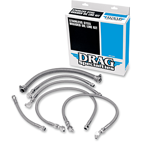 Oil Line Kit - Stainless Steel - Softail 0711-0034