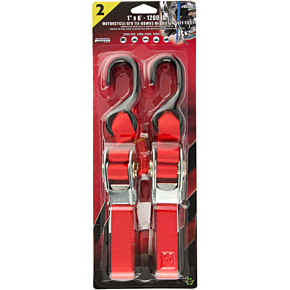Over-Center Buckle Strap - 1" x 6' - Red 05729