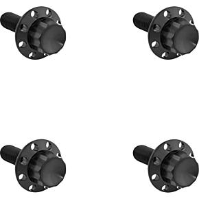 Bolt Kit - Windshield - Titanium - 12-Point - Black 300-816
