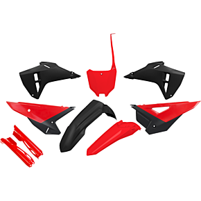 Body Kit - Black/Red - Honda - CRF '25-'26 HOKIT127F@111