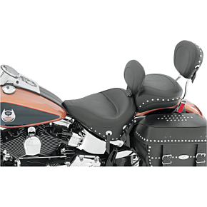 Wide Rear Seat - Studded - Black - FLST 79486