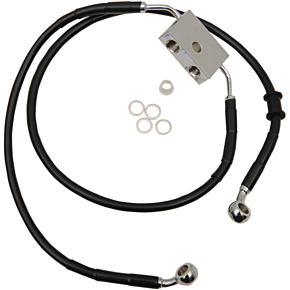 Brake Line - Front - +2" - Black - XL 1741-5317
