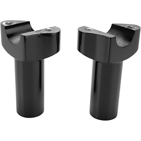 Risers - Straight - 3-1/2" - Black 0602-0404