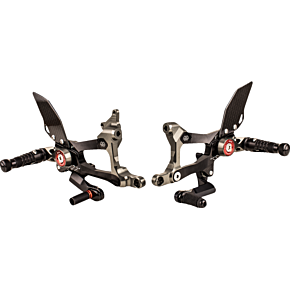MUE2 Rearset - Black - Ducati MUE2-D01-B