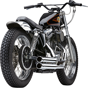 Cobra 909 Exhaust - Chrome - '86-'03 XL 6701