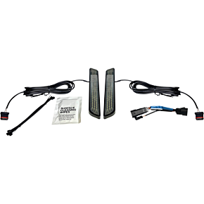 Custom Dynamics LED Fork Light - Smoke - Black CD-FORK-SS8-SB