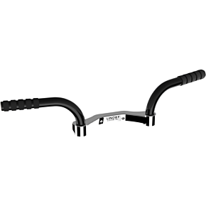 Lindby Adjustable Footrest - Black/Chrome - FLH '14+ 282000