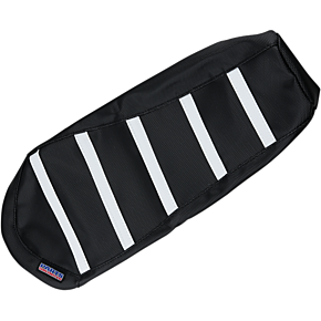 Parts Unlimited Ribbed Seat Cover - Black/White - Ski-Doo