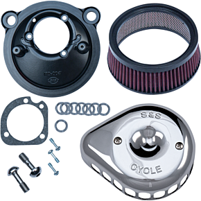 Ss Cycle Mounted Air Cleaner - Chrome - XL 170-0439C