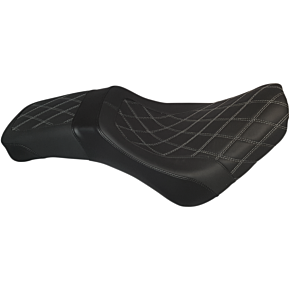 Weekday™ 2-Up Seat - Double Diamond w/ Gray Stitching - XL - Black - FL 21-208DIA