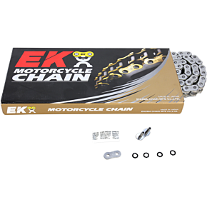 Enuma Chain (EK) 525 ZVX3 - Sportbike Chain- 150 Links - Chrome