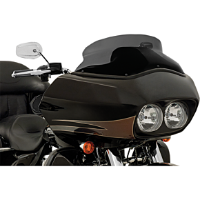 Memphis Shades Spoiler Windshield - 6" - Black - FLTR '15+ MEP86011