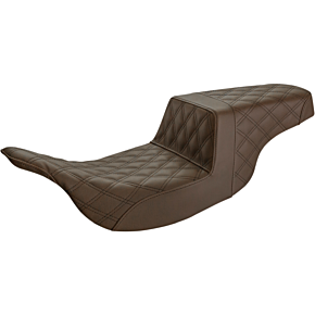 Saddlemen Step-Up Seat - Full Lattice Stitch - Brown 897-07-175BR