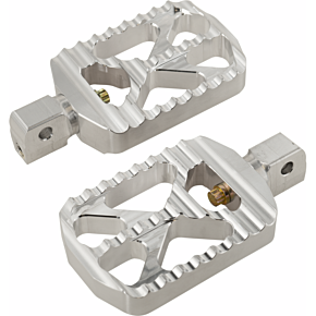 Bear Claw Footpegs - Silver - Indian 08-646-5
