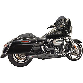 Road Rage II 2-Into-1 Mid-Length Exhaust System - Black 1F72B