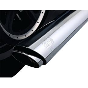 3" Twin Slash Slip-On Muffler - Chrome 16361
