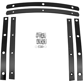 Slim Windshield Hardware Straps - Black MEM0916