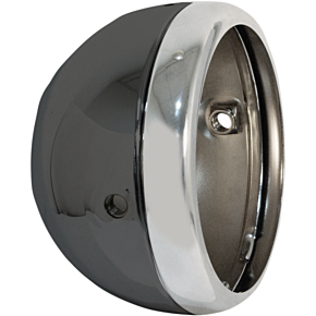 5 3/4" Lucas Style Headlight Shell - Black 66-65074
