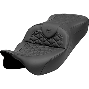 RoadSofa™ Tri Gripper Seat - Standard Reach - w/o Backrest - FLH/FLT '08-'25 808-07B-21000