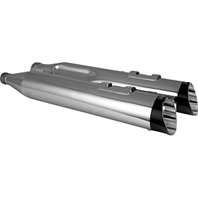 Razorback 450 Slip-On Mufflers - Chrome - M8 Bagger 17960