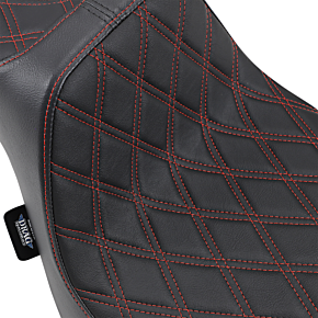 Predator III Seat - Double Diamond - Red Stitched 0802-1074