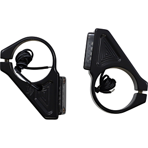 Joker Machine Turn Signal - 41 mm - Amber - Black 05-304-1