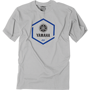 Yamaha Hexagon T-Shirt - Gray - Large 26-87204