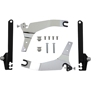 Backrest Kit - 14" - Chrome - Dyna 602-2044