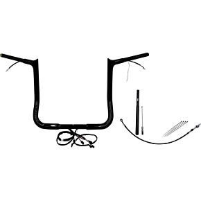Handlebar Kit - Pointed Top - 14" - Black 912014-B