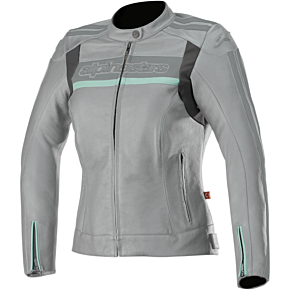 Alpinestars Stella Dyno v2 Jacket - Gray/Aqua - 38