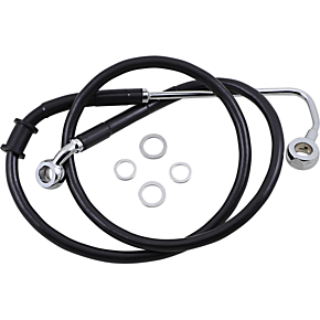 Brake Line - +6" - Black - '15-'17 Softail 1741-5785