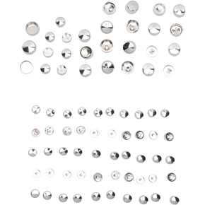 Engine Bolt Covers - Chrome - Twin Cam 2401-0697
