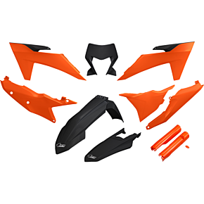 Body Kit - Orange/Black - KTM - EX '24-'25 KTKIT530F@333