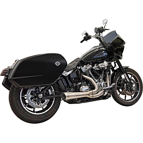 2-into-1 Ripper Exhaust System with Megaphone Muffler - Short - Stainless - M8 Softail 1S79SS