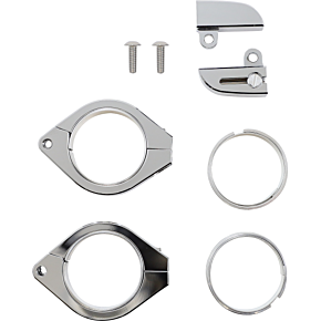 Turn Signal Holder Set M8 38-41mm Chrome