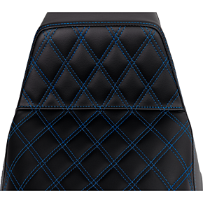 Step-Up Seat - Front Lattice Stitch - Blue Stitch - FLH/FLT '08-'23 808-07B-17201