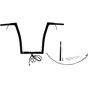 Handlebar Kit - Flat Top - 16" - Black 712916-B
