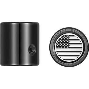 Figurati Designs Heel-Toe Shifter Cover - American Flag - Black FD26-HTSC-BLK