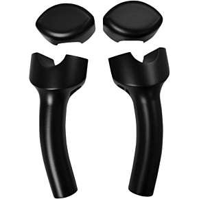 La Choppers Risers - Hefty Smooth - Pullback - 5-1/2" - Flat Black LA-7406-05M