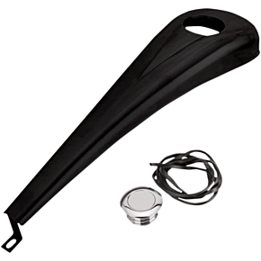 Paul Yaffe Bagger Nation Steel Dash Kit for 6-Gallon Tank - Gloss Black Powdercoat DDK-S-08-OEM-B