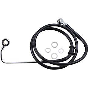 Brake Line - +8" - Black - '15-'17 Softail 1741-5786