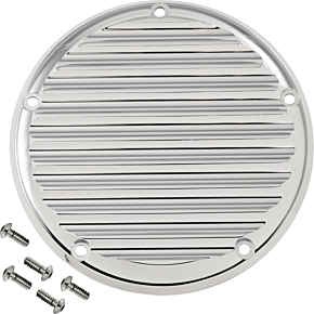 Derby Cover - 5 Hole - Finned - Chrome - M8 Softail 06-965-3