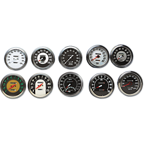 5" MPH FL-Style 1:1 Speedometer -  '36-'40 White Face DS-243874