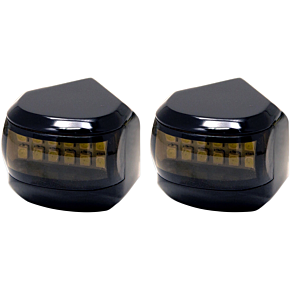 Alloy Art LED Driving/Turn Signal Light - Black - Smoke Lens MRL-4B