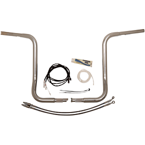 Fat Baggers Inc Handlebar Kit - Rounded Top - 16" - Chrome 909516