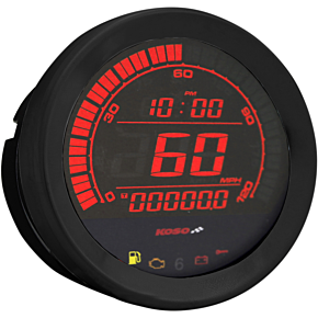Koso North America 4" Speedometer - Black BA051010