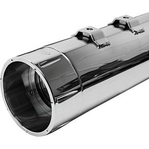 Ss Cycle 4.5" Mufflers - Chrome with Chrome Tracer 550-0624